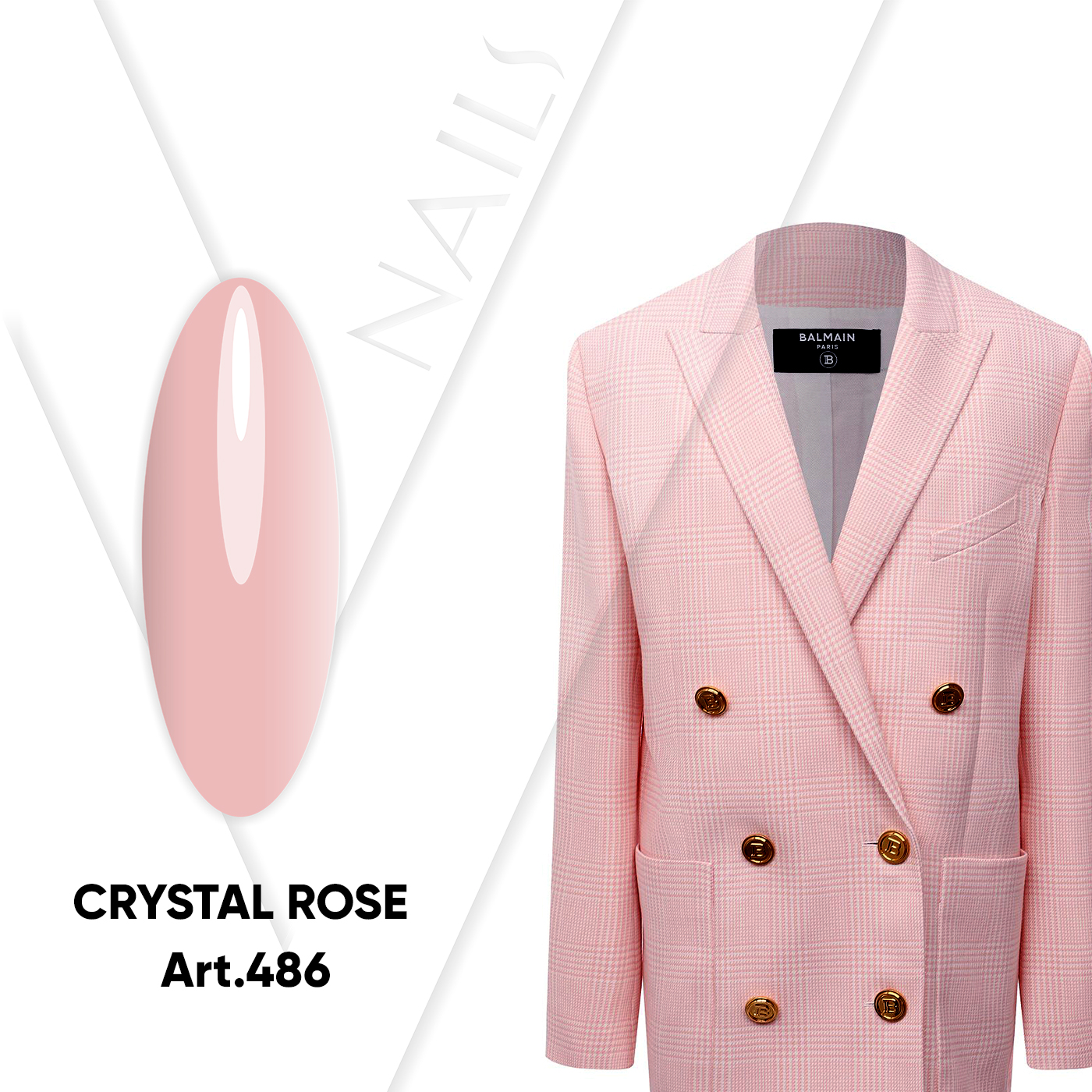 Vogue Nails -  Crystal Rose (10 )*